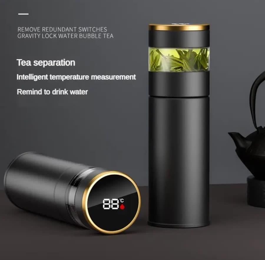 الجيديد والمختلف كليا بوتل حراري بحجم 500 مل مع مؤقت حراري لتصفيه الأعشاب